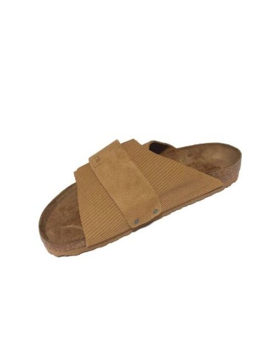 Birkenstock Kyoto Suede Embossed Sandals Mens 11 Corduroy Cork Brown Regular main image 9